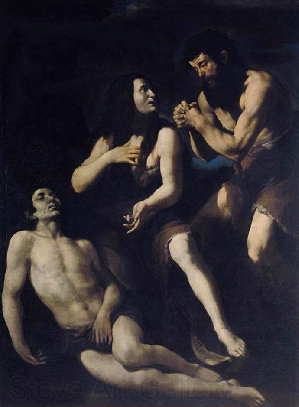 CARACCIOLO, Giovanni Battista Lamentation of Adam and Eve on the Dead Abel Spain oil painting art